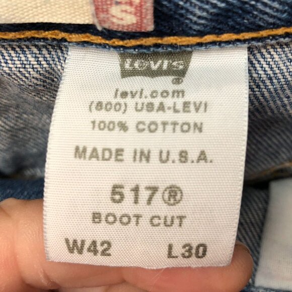 Levi's Men's 517 Jeans Size 42x30 517 Boot Cut Real Vintage 643M Made in the USA - Picture 11 of 15